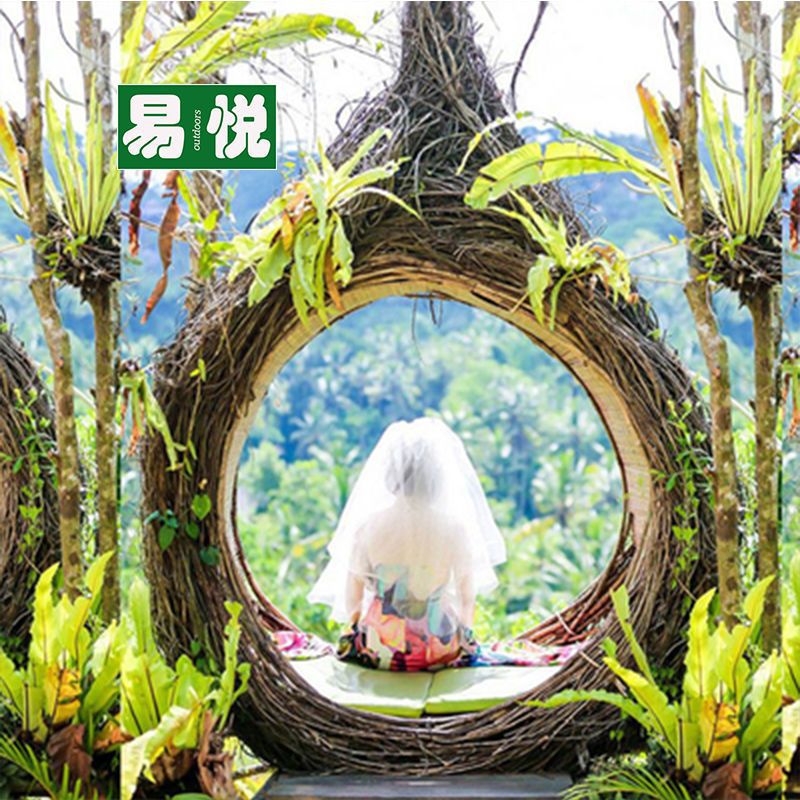 Columinar al aire libre con el mismo amor gran jaula de pájaros disparo props escénico tarjetas perforación nido de pájaros creativo celebridad en línea de Bali