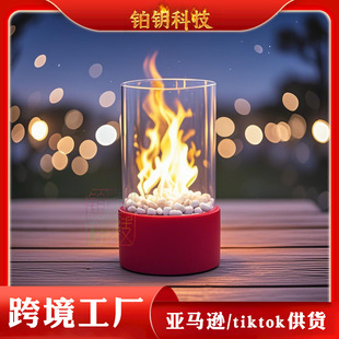 Real Fire Fireplace Outdoor Viewing Cross-Border Exclusive Outdoor Fireplace French Retro Alcohol Tank Cross-Border Hot Selling Simulated Fire