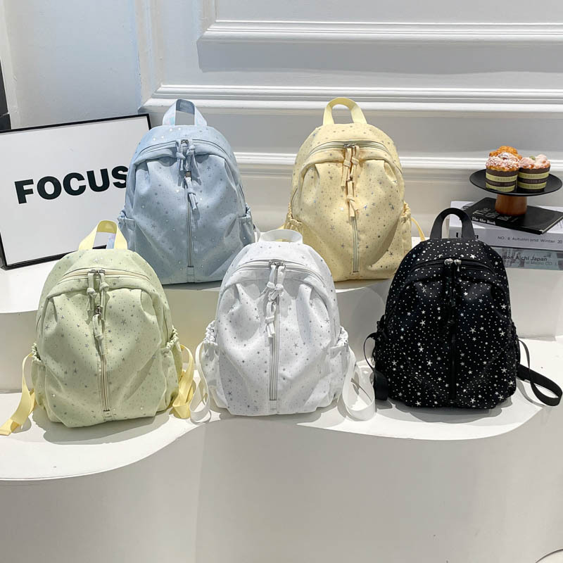 Nuevas mochilas infantiles lindas estrellas mochilas para niños y niñas de color sólido de gran capacidad para estudiantes de escuela primaria