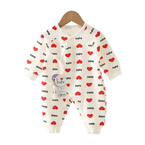 Newborn baby air cotton boneless jumpsuit long-sleeved crawler suit winter cross-border papamama baby clothes
