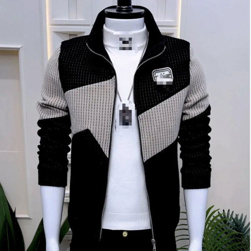 Cross-Border 2024 New Men's Corduroy Jacket Slim Fit Stand Collar Trendy Casual Stylish Autumn and Winter Thickened Coat Cross-Border 2024 New Men's Corduroy Jacket Slim Fit Stand Collar Trendy Casual Stylish Autumn and Winter Thickened Coat
