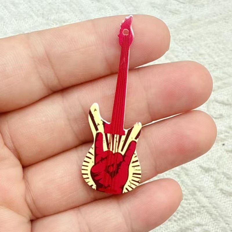 新色アクリルギターアクセサリーイヤリングキーホルダーペンダントネックレスイヤリングペンダントヘアアクセサリーペンダントアクセサリー|undefined