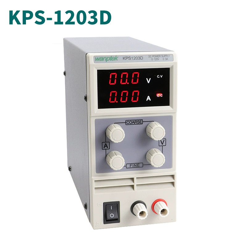 KPS-1203D мощность постоянного тока стабилизируемый источник питания 0-120V 0-3A Лабораторный импульсный источник питания Регулируемый