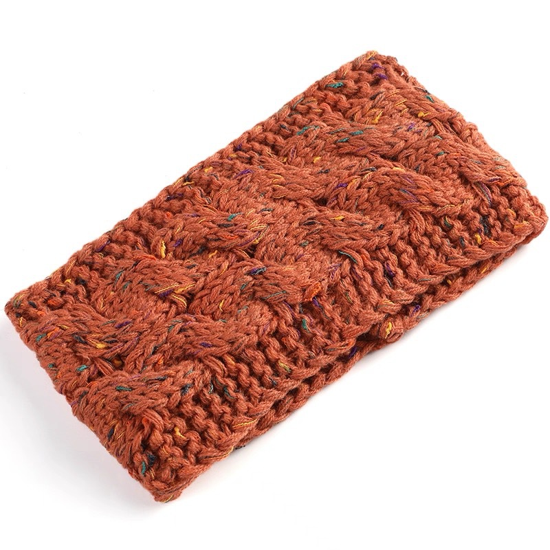 New Cross-Border Knitted Headband with Ear Protection, Wide Edge, Thickened for Warmth, Cold-Proof, Versatile, Non-Slip