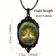 1 stylish and elegant dragonfly black frame glass necklace with romantic gift jewelry men's jewelry