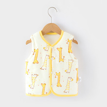 婴儿马甲a类外穿秋冬新生儿夹棉保暖坎肩宝宝加厚马夹童装棉背心