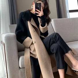 2026春秋新款呢子外套女潮百搭大衣女春秋显瘦中长款风衣毛呢外套
