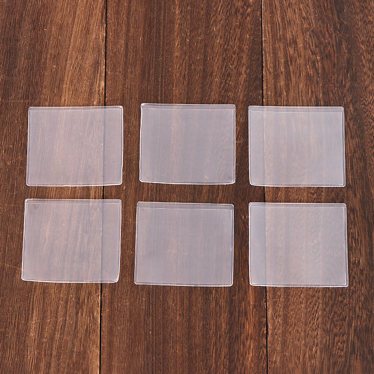 通用透明塑料PVC卡套防水塑料胸牌卡平口磨砂袋塑料标签袋印logo