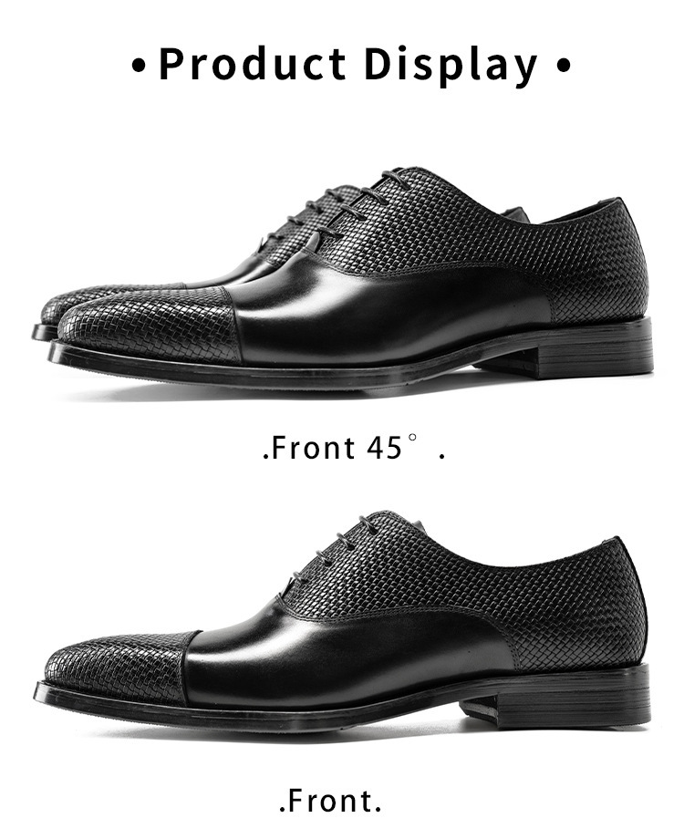 [One piece is also ex-factory price] Three-joint men's shoes business dress British leather shoes men's Oxford shoes_vogvips.com
