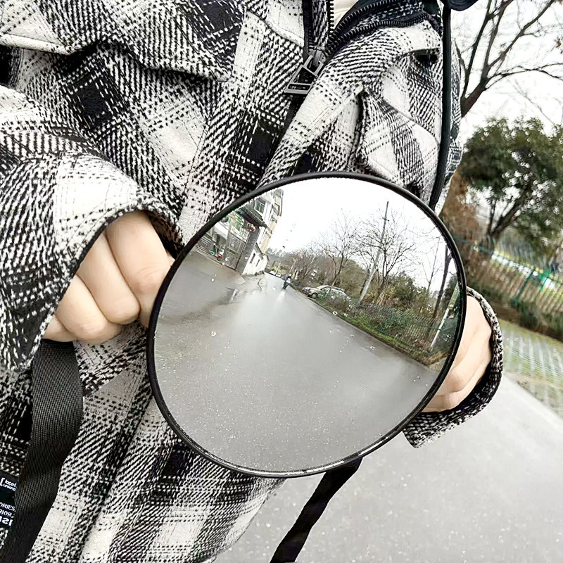 Baby Safety Seat Rearview Mirror, Car-Mounted Infant Observation Mirror, Children's Car Rear View Auxiliary Mirror, Convex Mirror, Round Shape
