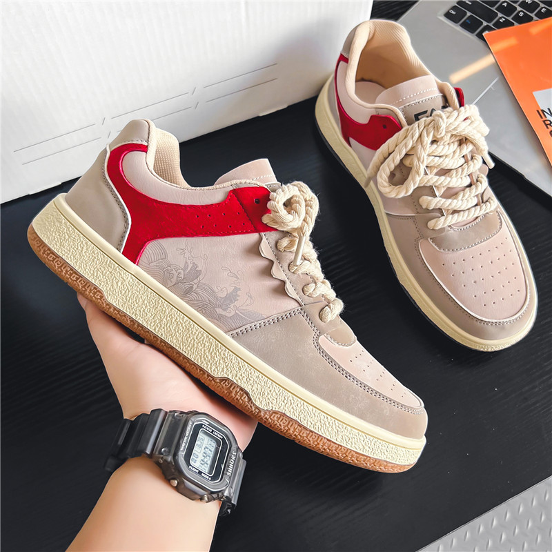 Spring Autumn Trendy Men's Casual New Four Seasons Versatile Breathable Korean Fashion Board Shoes Flat and Lightweight_voghion.com