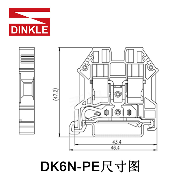 ��� DK6N-PE ��˿ʽ ֱͨ�ӵ��� ���߶��� һ��һ��1000V,����ɫ