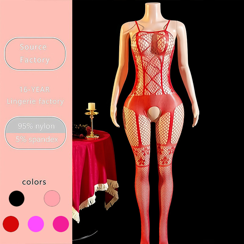 Yue mariposa red ropa interior sexy camiseta transfronteriza europeas y americanas red de pesca elástica coqueteando amor uniforme de cerezo 7013