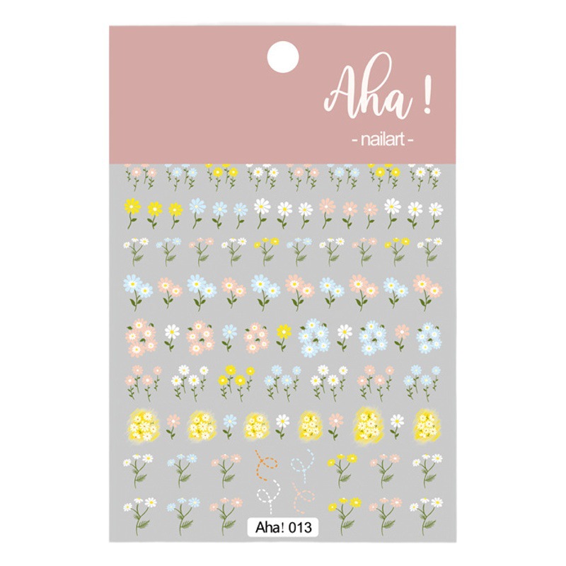 En línea de celebridades uñas de dibujos animados pegatinas de animales conejo Margarita chica fresca patrón pequeño adhesivo ultrafino pegatinas de uñas impermeables