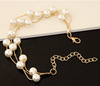 Fashionable accessory, necklace and earrings from pearl, bracelet, jewelry, set, starry sky, European style, 3 piece set