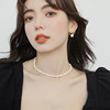 天然淡水小珍珠项链仙女百搭巴洛克不规则锁骨链设计感颈链首饰品
