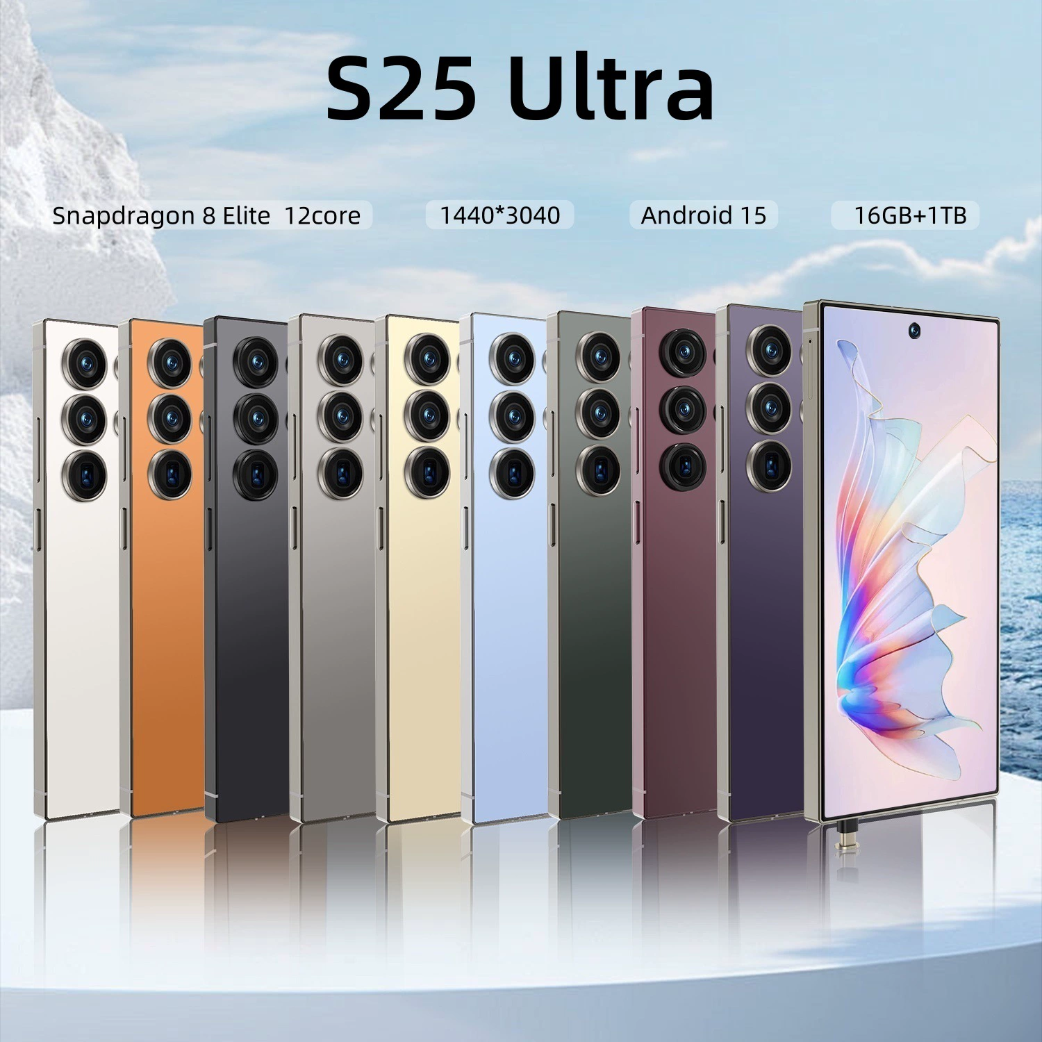Cugo, (Торговля через границу), элитный мобильный телефон, S25, 4G, Android 12