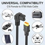 C15转XT60充电转换线，10A，250V，适用于无人机，电动汽车等