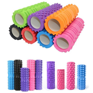 Wholesale eva yoga column hollow 33cm muscle relaxation massage column Langya column foam roller wolf tooth stick floating point