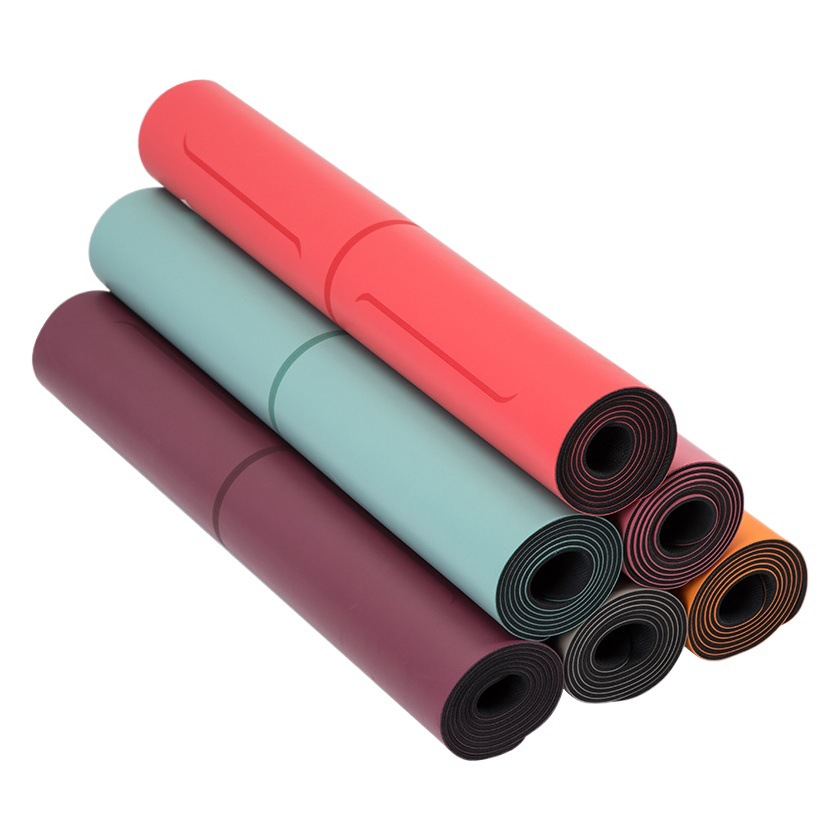 Natural rubber yoga mat PU leather dry and wet non-slip fitness yoga mat Mandala new European standard indoor sports