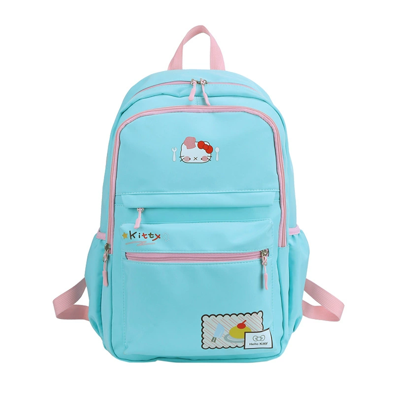 Hello Kitty, настоящий японский милый рюкзак, вместительная школьная сумка, на плече