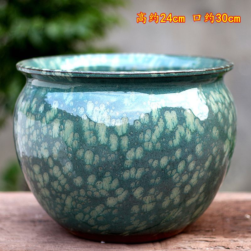 Zisha, carnosa, gran maceta de phalaenopsis, plantas verdes, paisaje, jardín, balcón, moda interior, cerámica simple, transpirable