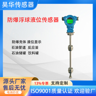 Explosion-Proof Digital Display Liquid Level Sensor Probe Plug-In 4-20Ma Magnetic Float Float Level Transmitter