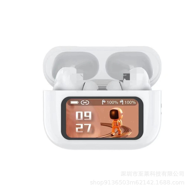跨境A9pro无线蓝牙耳机入耳式降噪超长续航Ai翻译触摸智能彩屏|undefined