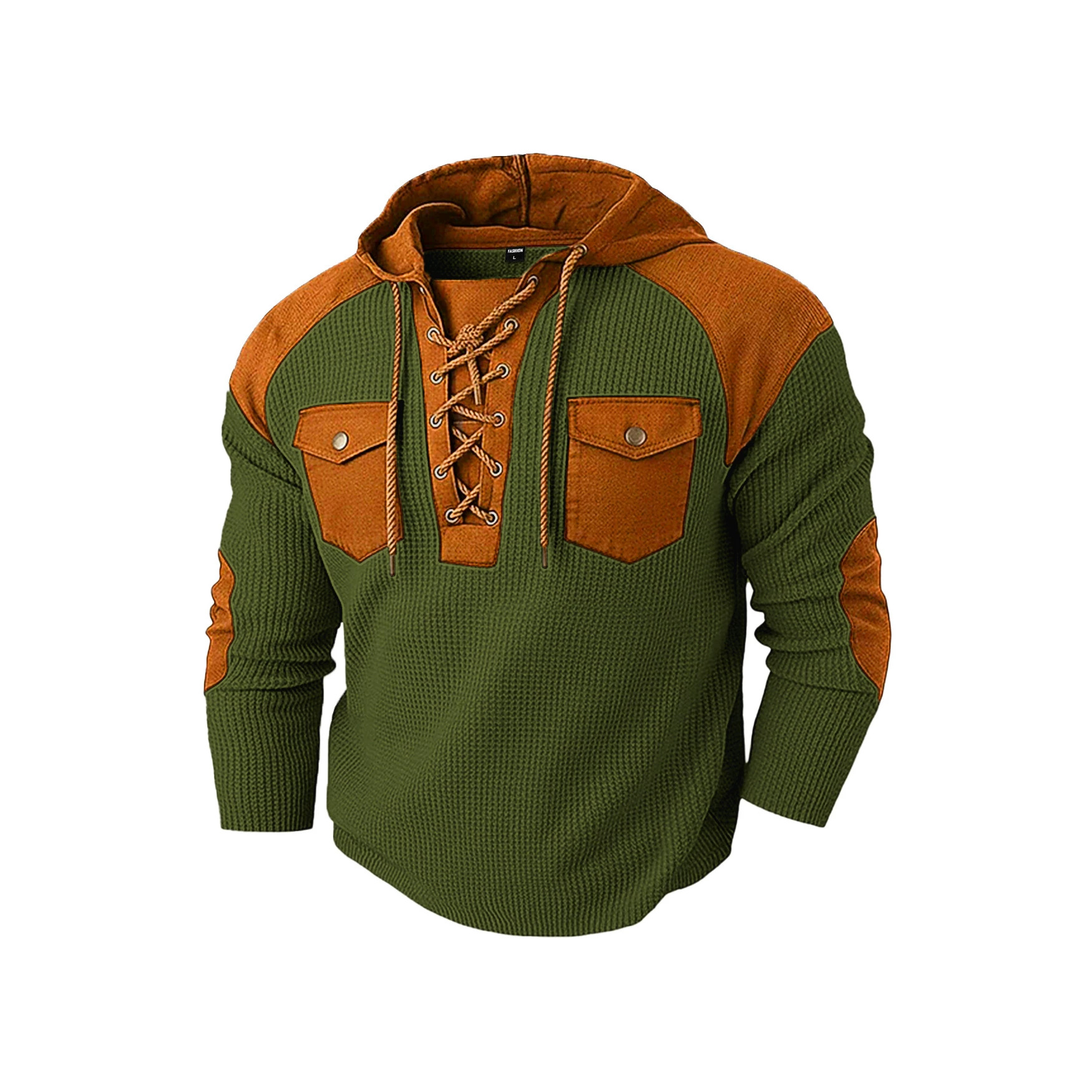Nuevo transfronterizo Europa y América Amazon hombre nuevo primavera y otoño chaqueta encapuchada correa de bolsillo casual chaqueta de hombre