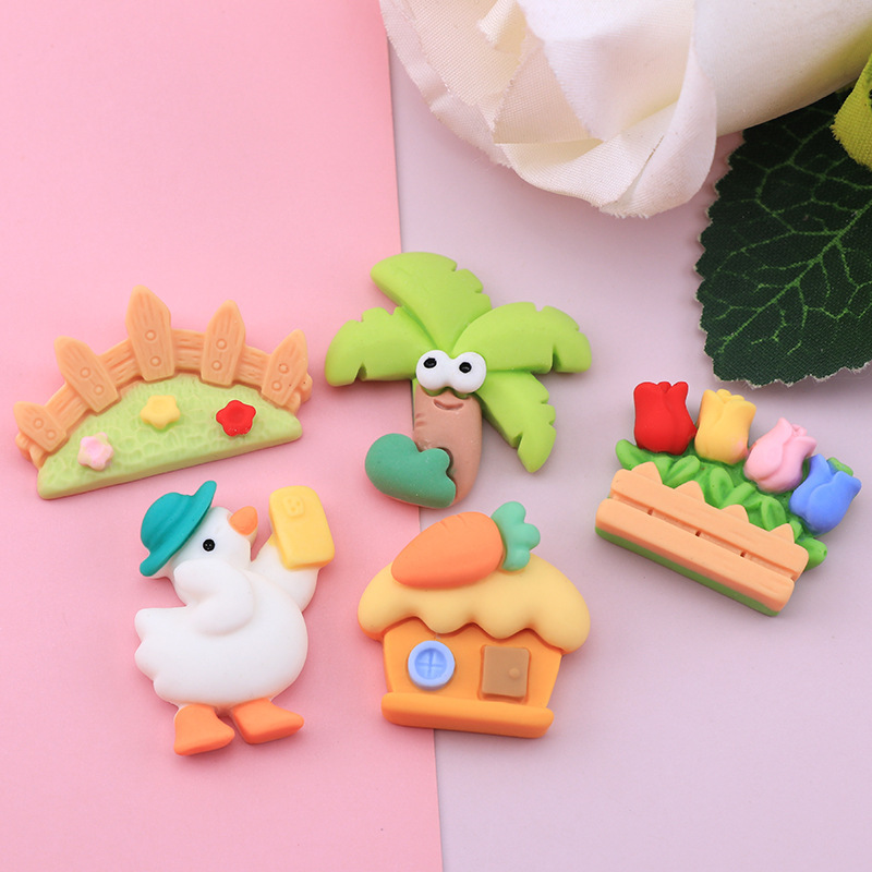 New Cartoon Selfie Duck Garden House diy Cream Glue Resin Accessories Storage Box Refrigerator Material Wholesale New Cartoon Selfie Duck Garden House diy Cream Glue Resin Accessories Storage Box Refrigerator Material Wholesale