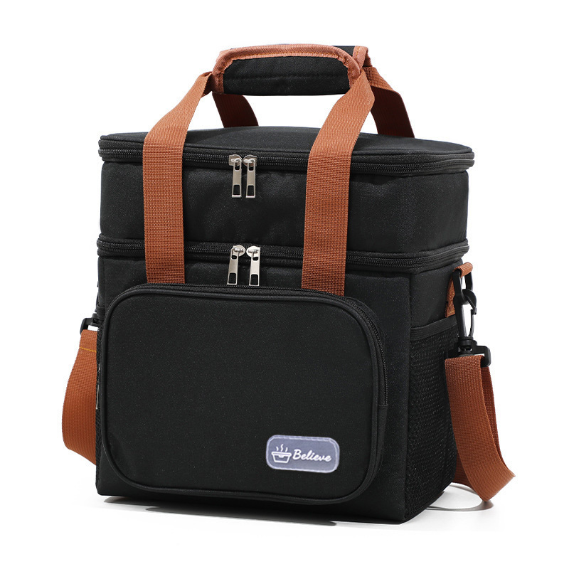 Etiquetado de comercio transfronterizo bolsa de hielo bolsa de picnic bolsa de almuerzo portátil bolsa de almuerzo de gran capacidad bolsa de arroz de aislamiento de tela Oxford