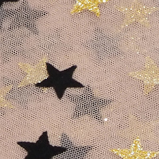 Nuevo hexagonal tela de malla de tela impresa en polvo flocado tela de malla de ropa de mujer ropa infantil ropa de espectáculo tela