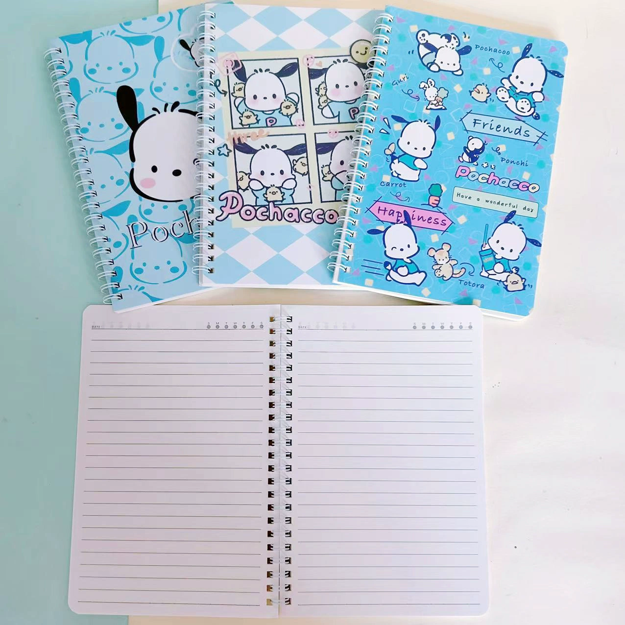 Sanrio, cute laptop for elementary school students, teaching notebook, stationery, book, A-line, A5