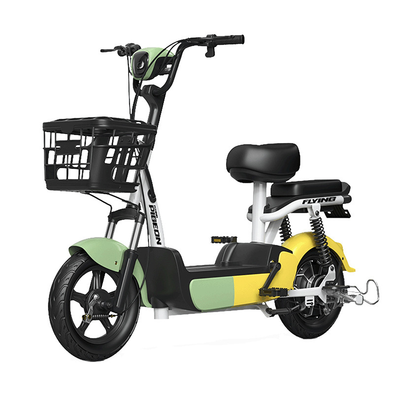 Flying Pigeon coche eléctrico nuevo estándar nacional pequeño coche de batería de frijol de miel 48V batería de litio coche doble coche eléctrico puede emitir boletos especiales