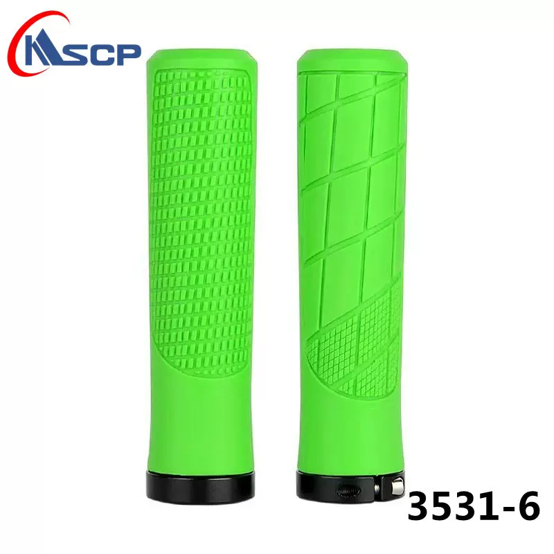 3531山地自行车把套锁死橡胶把套硬塑防滑避震自行车配件跨境