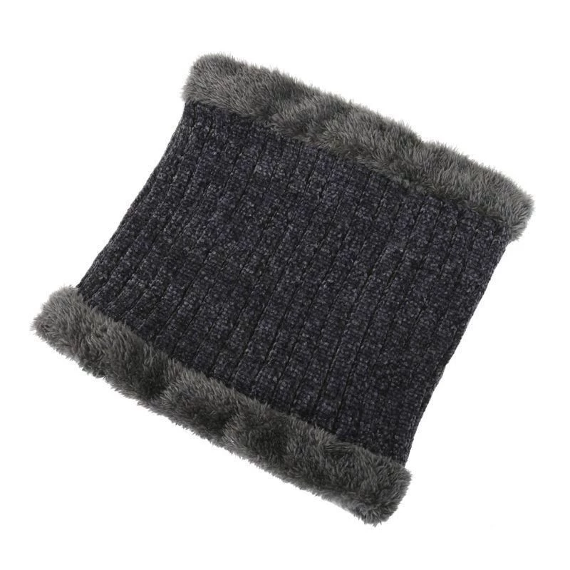 Men's demi-season knitted woolen keep warm travel scarf