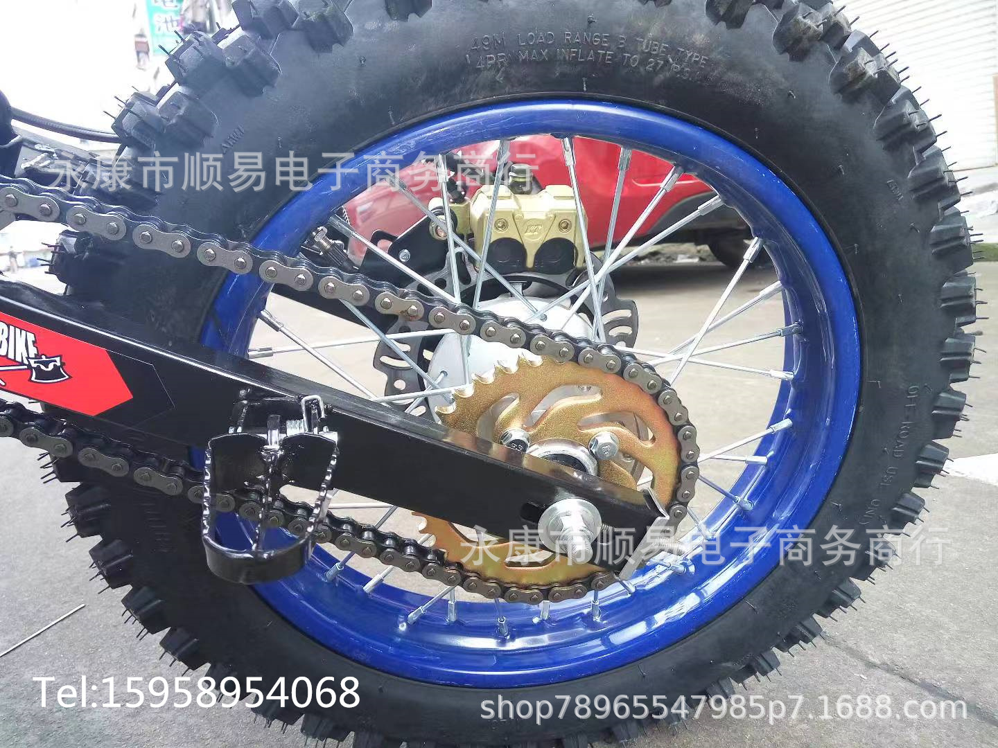 Free Shipping New 125Cc Two-Wheel Off-Road Motorcycle Adult Mountain Bike Tricycle Venue Car Zhonggaosai