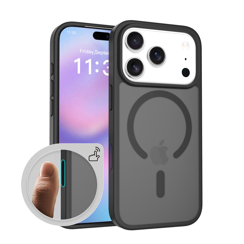 适用iPhone17Promax磁吸手机壳苹果17Air磨砂肤感保护套C开口防摔|undefined