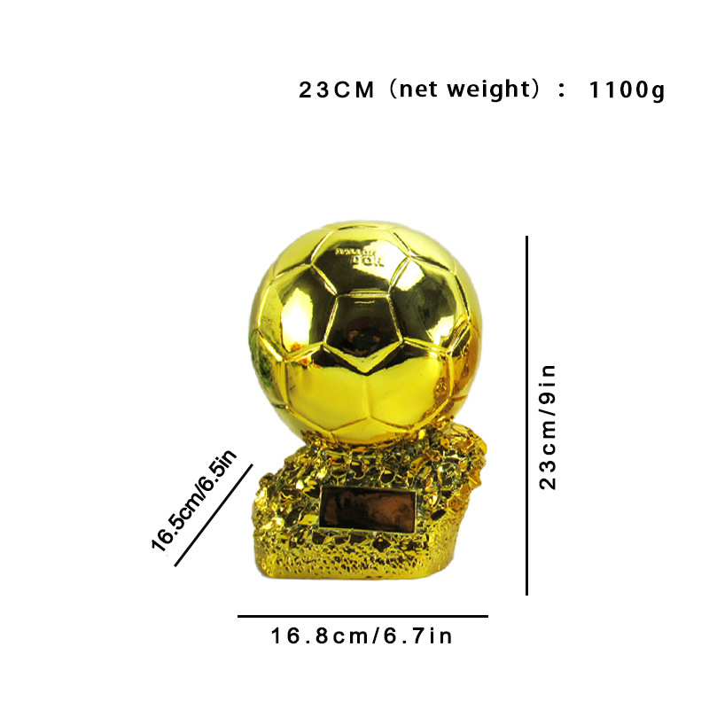 Copa del mundo suministros de ventilador Premio Balón de Oro trofeo botas de oro Guantes de Oro portero de fútbol trofeo letras regalo al por mayor