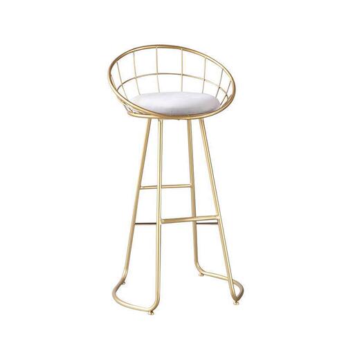 Nordic bar chair milk tea shop high stool cafe dining chair back chair modern simple bar stool