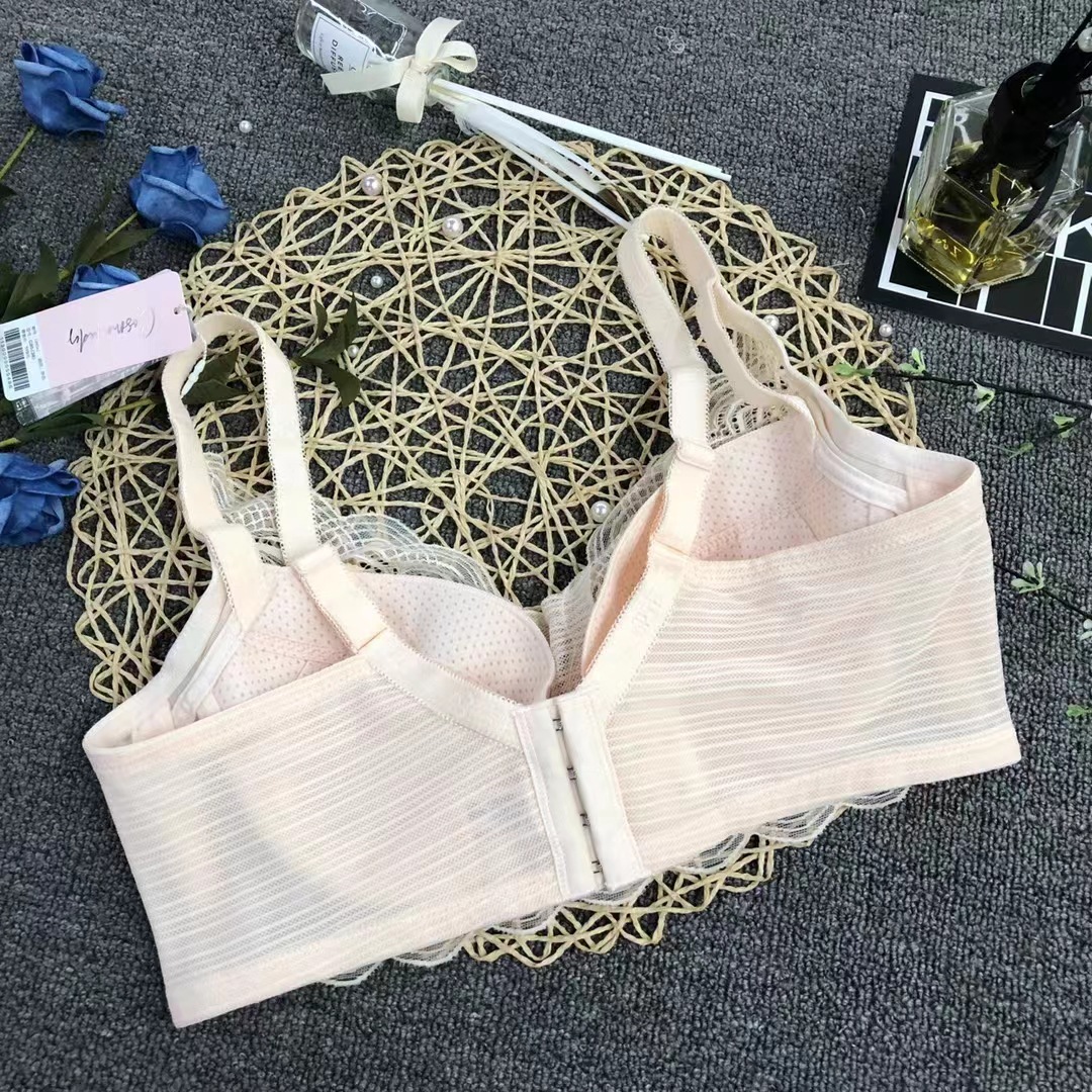 Nueva alta calidad fina algodón taza transpirable ropa interior de las mujeres transpirable poli ajustable ultra-fino sujetador al por mayor