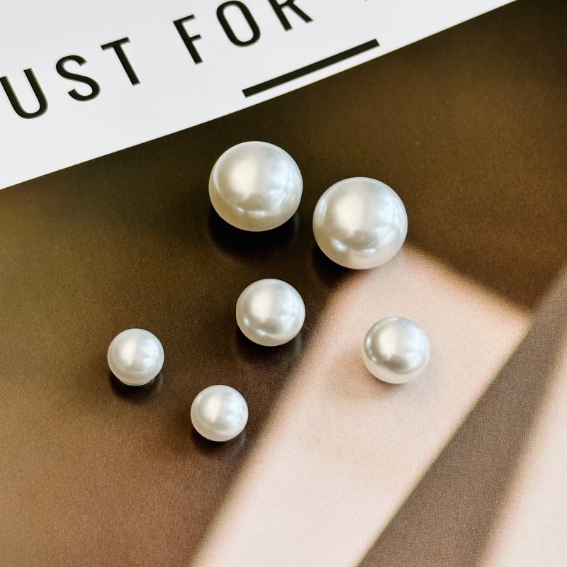 Pearl Magnetic Cochlear Nails Without Pierced Ear Clips Hong Kong Style Earrings Retro Versatile Simple Pearl Earrings