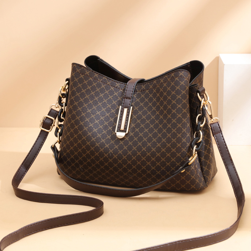 2024 New Bag Popular Pattern Small Bag Women's Shoulder Crossbody Handbag Women's Bag Bag Bag Cross-border Hair