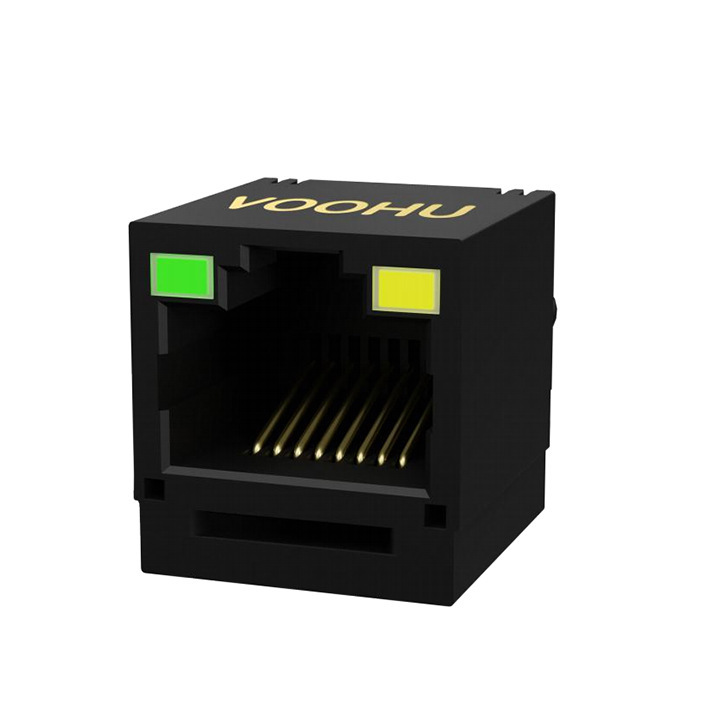 Rj45 Network Connector 180 ° Network Connector Single-Port Vertical Type Model Syt511B002Ja2A8D