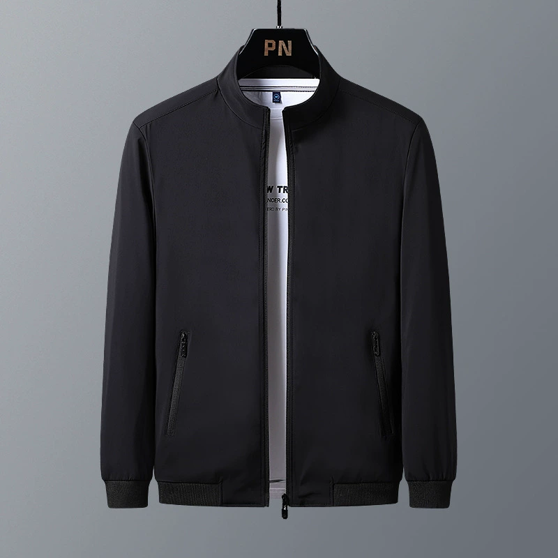 2023 Весенняя Мужская куртка корейский тренд однотонная бейсбольная форма модная куртка с воротником пальто трансграничная оптовая продажа