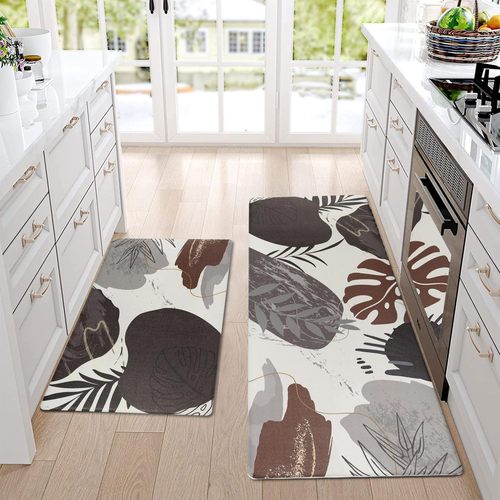 Amazon Kitchen Long Striped Mat Home Geometric Set Foot Mat Bathroom Water Absorbent Mat Machine Washable Floral Mat