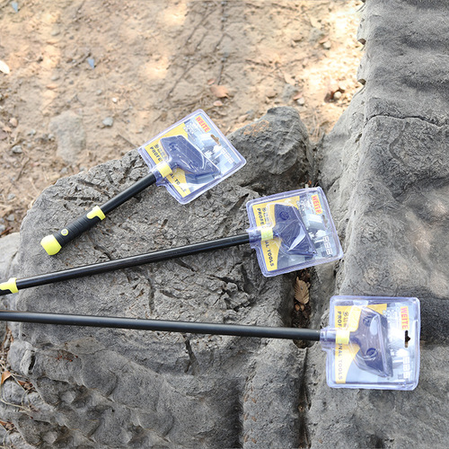 Thickened steel pipe yellow and black percussion cleaning knife 30/60/90 long aluminum head wall glass cleaning blade and glue removal scraper