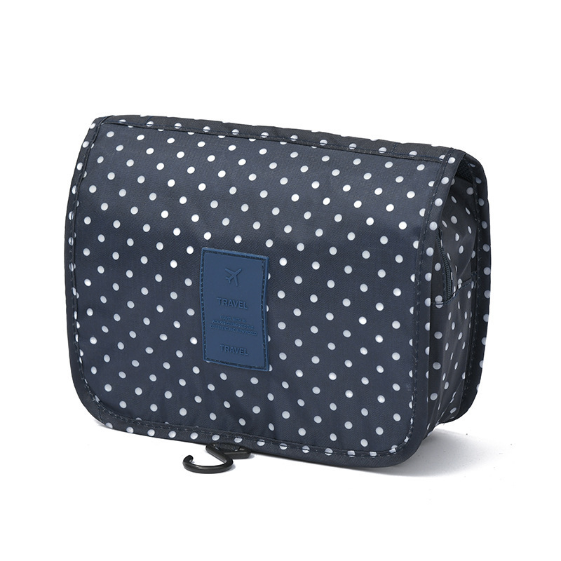 Bolsa de Aseo con Gancho de Poliéster Impermeable y Portátil para Viajes