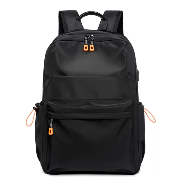 Cross-Border Men's Simple Casual Backpack Business Trip Large Capacity Computer Backpack Trendy Lightweight Student School Bag