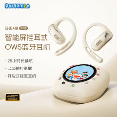 哆啦A梦/蜡笔小新/ROCK X918 智能屏挂耳式OWS蓝牙耳机耳挂式耳机